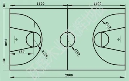 篮球场标准尺寸图清晰，助你成为篮球场上的王者