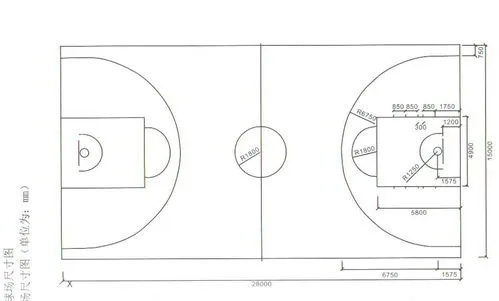 2020最新标准篮球场尺寸清晰图（篮球爱好者必看）-第3张图片-www.211178.com_果博福布斯