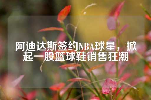 阿迪达斯签约NBA球星，掀起一股篮球鞋销售狂潮